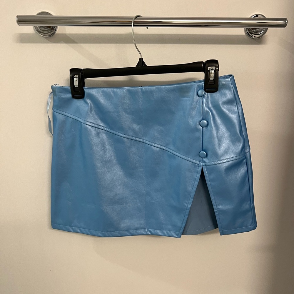 Revolve Superdown Faux Leather Mini Skirt
